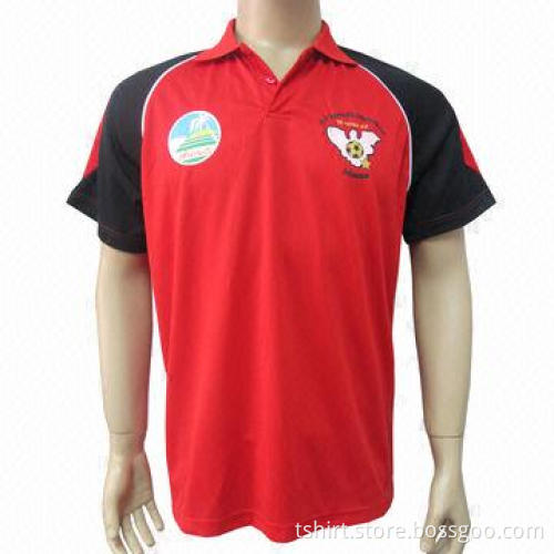 Men's Split Polo T-shirt, Short Sleeves